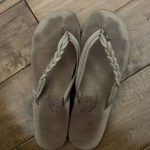 Rainbow flip flops/sandals